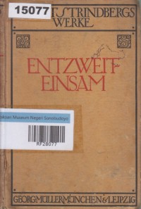 Image of Entzweit Einsam; Terasing dan Kesepian