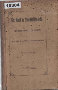 Image of Het Recht in Nederlandsch-Indië; Hukum di Hindia Belanda