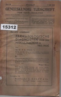 Image of Geneeskundig Tijdschrift voor Nederlandsch-Indië; Jurnal Kedokteran untuk Hindia Belanda