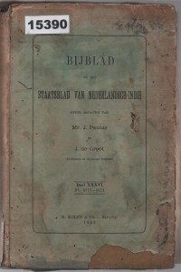 Image of Bijblad op het Staatsblad van Nederlandsch-Indië; Lampiran Lembaran Negara Hindia Belanda