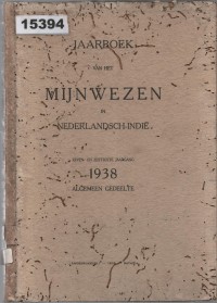 Image of Jaarboek van het Mijnwezen in Nederlandsch-Indië; Buku Tahunan Pertambangan di Hindia Belanda