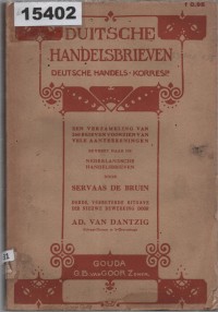 Image of Duitsche Handelsbrieven (Deutsche Handelskorrespondenz) ; Surat Dagang dalam Bahasa Jerman