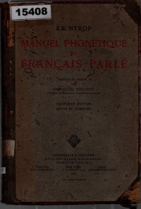 Image of Manuel Phonétique du Français Parlé ;  Panduan Fonetik Bahasa Prancis Lisan