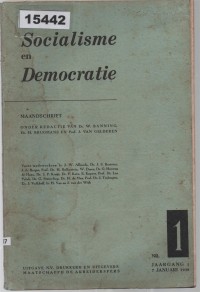 Image of Socialisme en Democratie ; Sosialisme dan Demokrasi