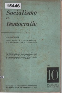 Image of Socialisme en Democratie; Sosialisme dan Demokrasi