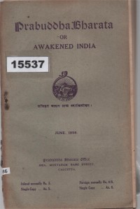 Image of Prabuddha Bharata or Awakened India ; Prabuddha Bharata atau India yang Bangkit