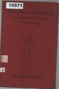 Image of Das teleologische Prinzip in der biologischen Forschung; Prinsip Teleologis dalam Penelitian Biologi