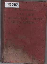 Image of Van het Westelijk Front Geen Nieuws; Di Front Barat Tidak Ada Berita
