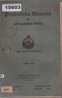 Image of Prabuddha Bharata or Awakened India; Prabuddha Bharata atau India yang Bangkit