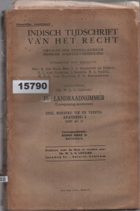 Image of Indisch Tijdschrift van het Recht ; Jurnal Hindia tentang Hukum
