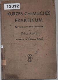 Image of Kurzes chemisches Praktikum für Mediziner und Landwirte; Praktikum Kimia Singkat untuk Dokter dan Petani