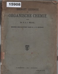 Image of Beknopt Leerboek der Organische Chemie; Buku Pelajaran Singkat tentang Kimia Organik