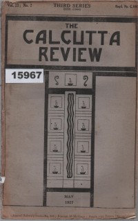 Image of The Calcutta Review (May 1927) ; The Calcutta Review (Edisi Mei 1927)