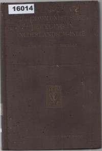 Image of De Communistische Beweging in Nederlandsch-Indië; Gerakan Komunis di Hindia Belanda