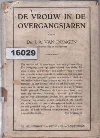 Image of De Vrouw in de Overgangsjaren; Wanita dalam Masa Menopause