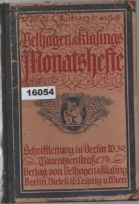 Image of Velhagen & Klasings Monatshefte; Buku Bulanan Velhagen & Klasing