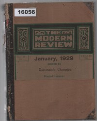 Image of The Modern Review: A Monthly Review and Miscellany; The Modern Review: Tinjauan dan Koleksi Bulanan