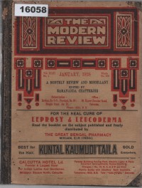 Image of The Modern Review: A Monthly Review and Miscellany; The Modern Review: Tinjauan dan Koleksi Bulanan
