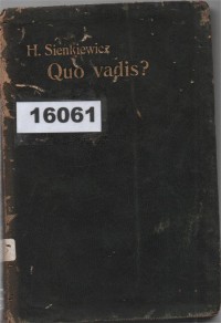Image of Quo Vadis? Erzählung aus dem Zeitalter Neros; Quo Vadis? Kisah dari Zaman Kaisar Nero