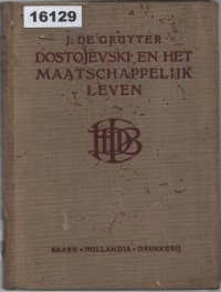 Image of Dostojevski en het Maatschappelijk Leven; Dostoyevsky dan Kehidupan Sosial