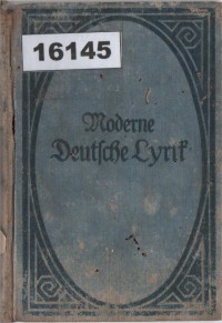 Image of Moderne Deutsche Lyrik ; Lirik Jerman Modern