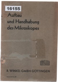 Image of Aufbau und Handhabung des Mikroskopes; Struktur dan Pengoperasian Mikroskop