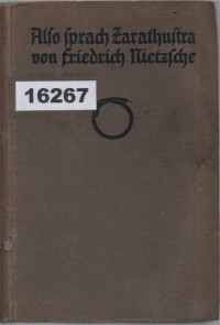 Image of Also sprach Zarathustra ; Demikianlah Sabda Zarathustra