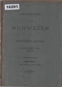 Image of Jaarboek van het Mijnwezen in Nederlandsch Oost-Indië 1915 ; Buku Tahunan Pertambangan di Hindia Belanda Tahun 1915