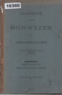 Image of Jaarboek van het Mijnwezen in Nederlandsch Oost-Indië; Buku Tahunan Pertambangan di Hindia Belanda