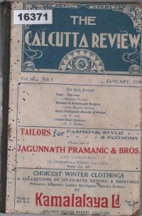 Image of The Calcutta Review ;  Ulasan Kalkuta