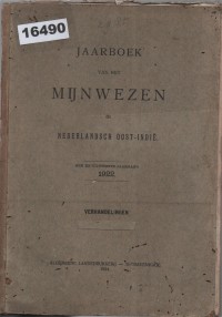Image of Jaarboek van het Mijnwezen in Nederlandsch Oost-Indië ; Buku Tahunan Pertambangan di Hindia Belanda