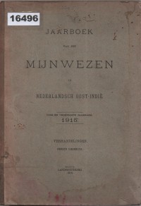 Image of Jaarboek van het Mijnwezen in Nederlandsch Oost-Indië; Buku Tahunan Pertambangan di Hindia Belanda