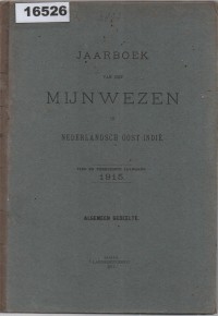 Image of Jaarboek van het Mijnwezen in Nederlandsch Oost-Indië; Buku Tahunan Pertambangan di Hindia Belanda