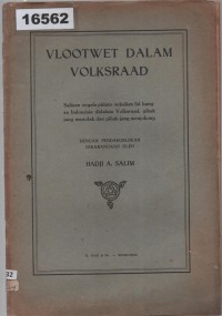 Image of Vlootwet dalam Volksraad ; Vlootwet dalam Volksraad