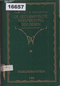 Image of De Geographische Verspreiding der Dieren (Zoögeographie) ; Persebaran Geografis Hewan (Zoogeografi)