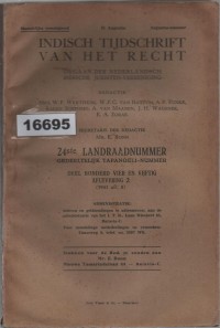 Image of Indisch Tijdschrift van het Recht ; Jurnal Hukum Hindia