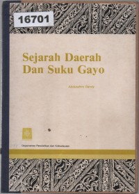 Image of Sejarah Daerah dan Suku Gayo