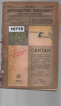 Image of Geneeskundig Tijdschrift voor Nederlandsch-Indië; Jurnal Kedokteran untuk Hindia Belanda