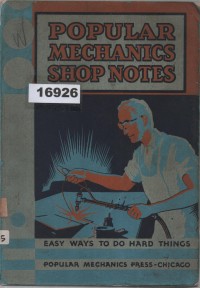 Image of Popular Mechanics - Shop Notes 1933; Catatan Bengkel Popular Mechanics 1933