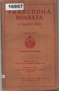 Image of Prabuddha Bharata: Or Awakened India ; Prabuddha Bharata: India yang Terbangun