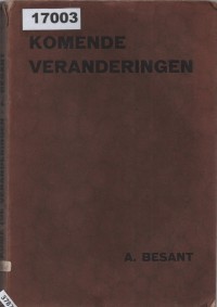 Image of Veranderende Toestanden (The Changing World) ; Keadaan yang Berubah