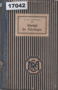 Image of Abrégé de Géologie;  Ringkasan Geologi