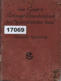 Image of Van Goor's Beknopt Woordenboek der Nederlandse Taal ; Kamus Ringkas Bahasa Belanda