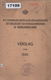 Image of Verslag over 1939 ; Laporan Tahun 1939