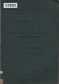 Image of Vollersaarde: Het voorkomen in Nederlandsch-Indië en de eigenschappen, inzonderheid het olieontkleurend vermogen ; Tanah Liat Pemurni Minyak di Hindia Belanda