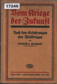 Image of Vom Kriege der Zukunft: Nach den Erfahrungen des Weltkrieges; Perang di Masa Depan: Berdasarkan Pengalaman Perang Dunia