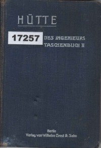 Image of Hütte“ Des Ingenieurs Taschenbuch; Buku Saku Insinyur 