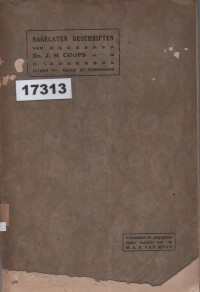 Image of Nagelaten Geschriften van Ds. J. M. Coops over Levenskunst, Religie en Wijsbegeerte; Tulisan-Tulisan yang Ditinggalkan oleh Ds. J. M. Coops tentang Seni Hidup, Agama, dan Filsafat