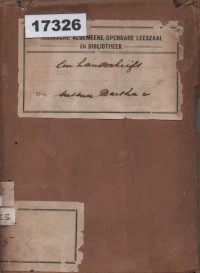 Image of Een Handschrift!; Sebuah Manuskrip!