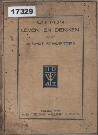 Image of Uit Mijn Leven en Denken; Dari Hidup dan Pemikiranku